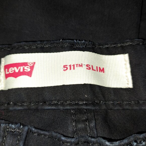 Levi's 511 Black Slim Fit Jeans 29x29,18Reg - Picture 6 of 12
